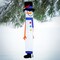 In the Breeze Lil' Snowman 3D 40 Inch Windsock - Hanging Winter Decoration - Outdoor Holiday décor